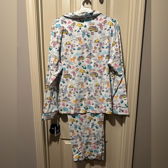 Roller Rabbit x Target Pajama Set with Colorful Camping Roadtrip Print - Picture 3 of 5